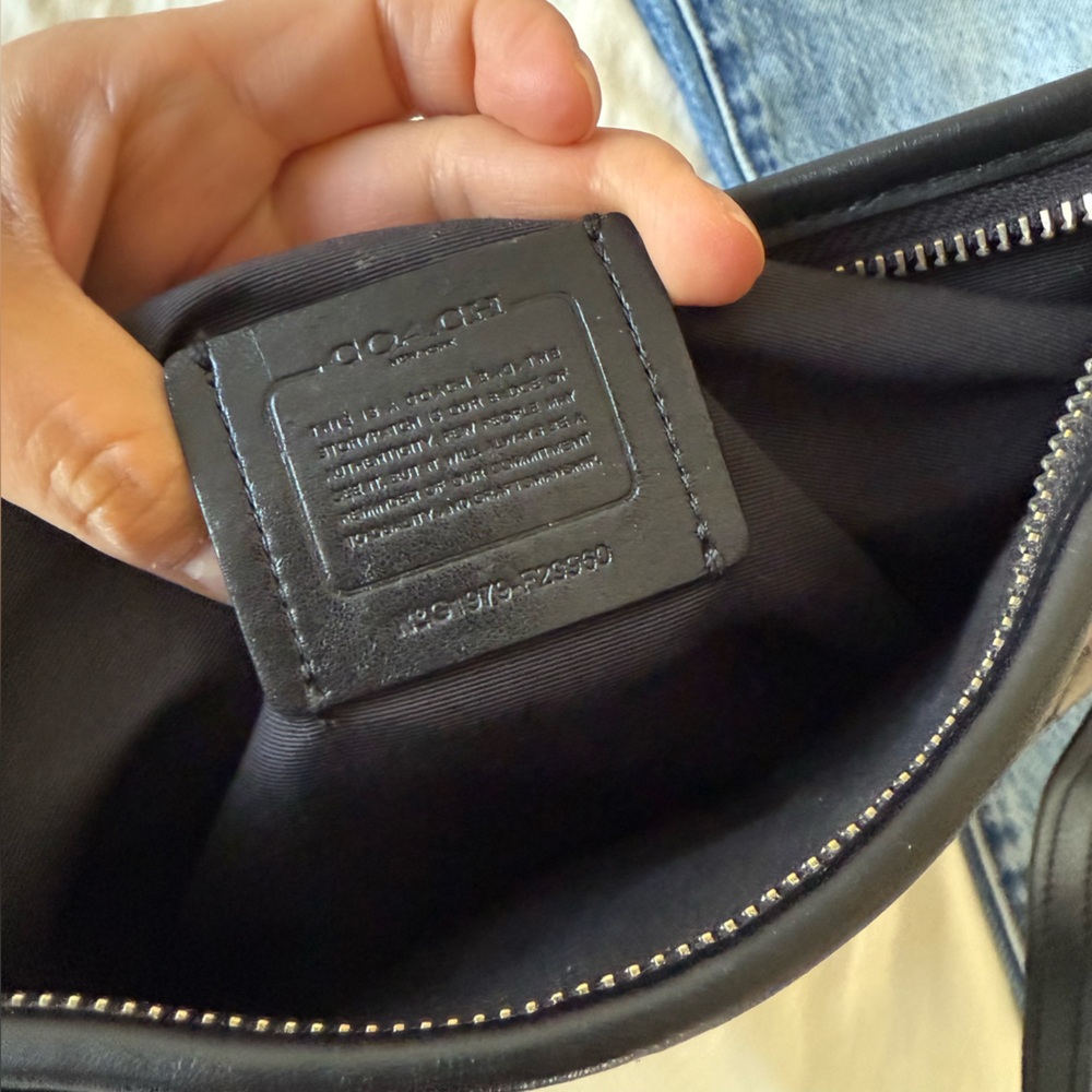 Coach‎ Black with Grey Crossbody Bag - Picture 6 of 6